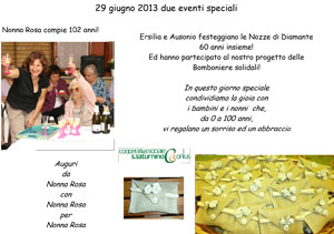 29 giugno 2013 due eventi speciali