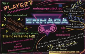 30 maggio: presentazione del gioco ENHAGA, come combattere le molestie online