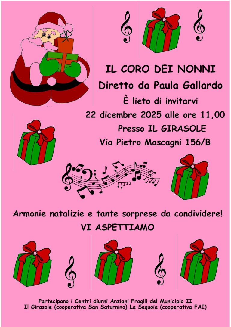 Armonie natalizie: il concerto del Coro dei Nonni